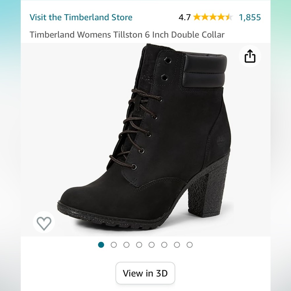 Women’s Timberland tillson boots, black suede, size 8.  NIB